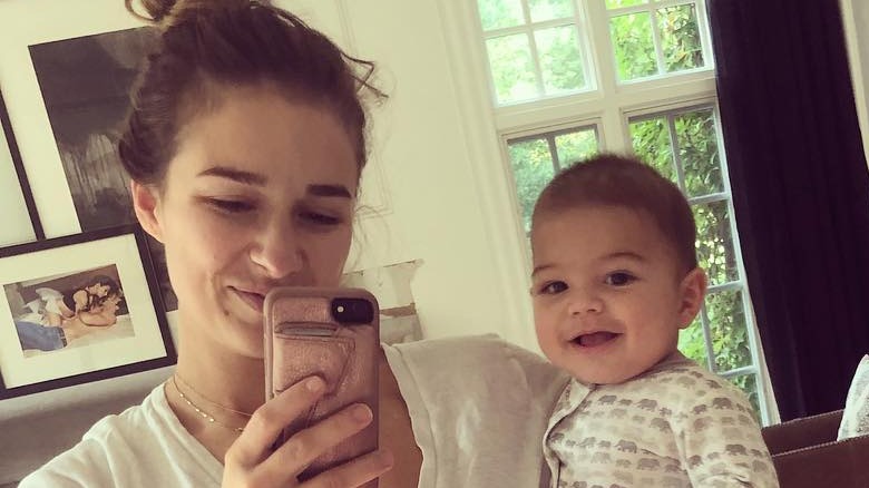 Jessie James Decker taking a selfie with Forrest Bradley Decker