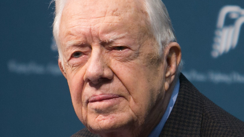 Jimmy Carter looking stern