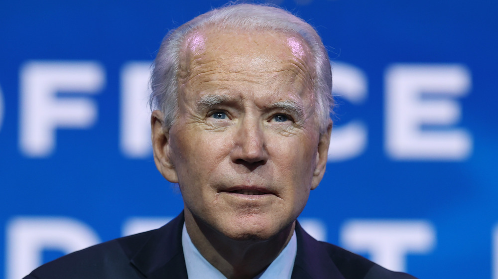 Joe Biden looking serious