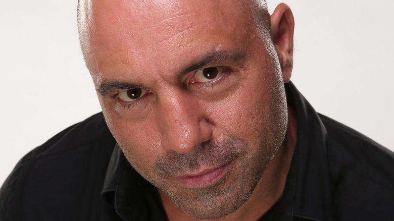 Joe Rogan posing for cameras