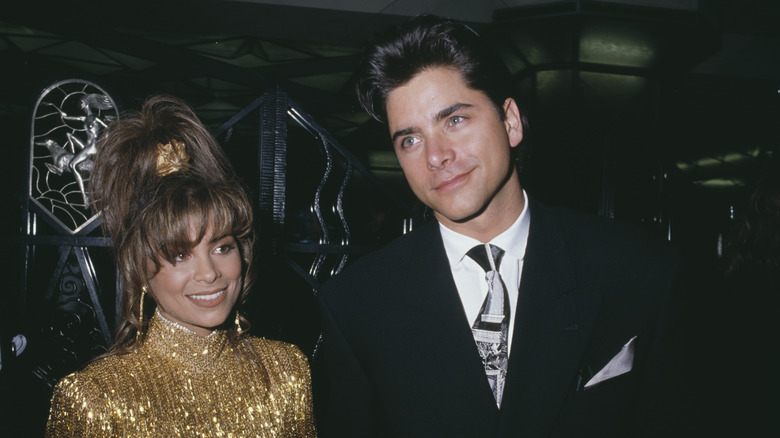 Paula Abdul, John Stamos, smiling