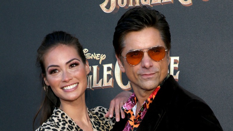 Caitlin McHugh, John Stamos, posing