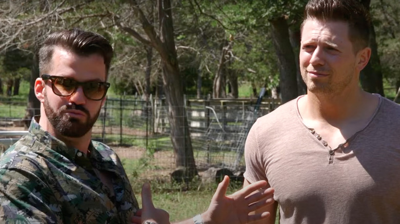 Johnny Bananas and The Miz outside