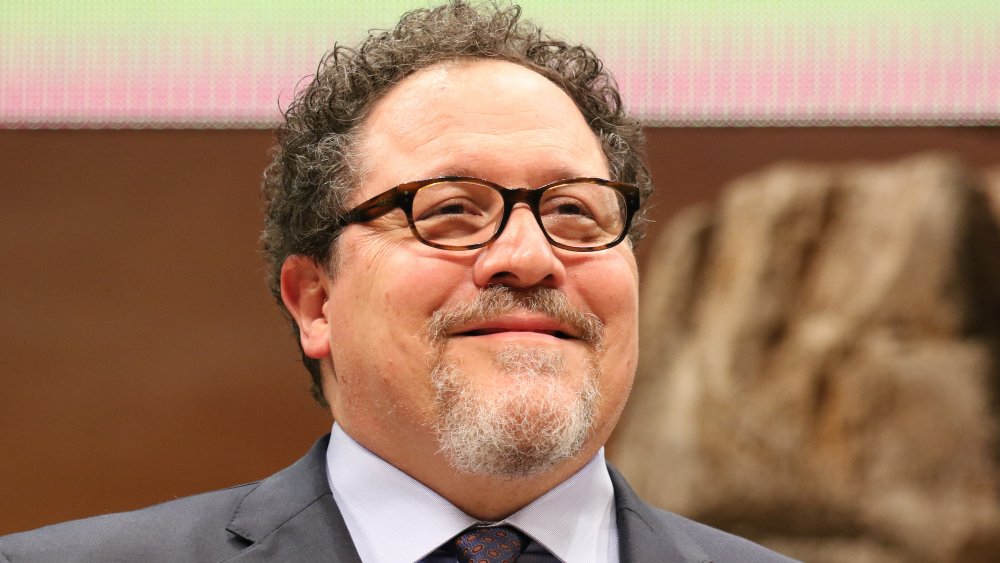 Jon Favreau proudly smiling