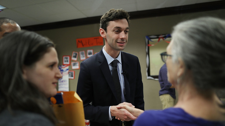 Jon Ossoff shaking hands 