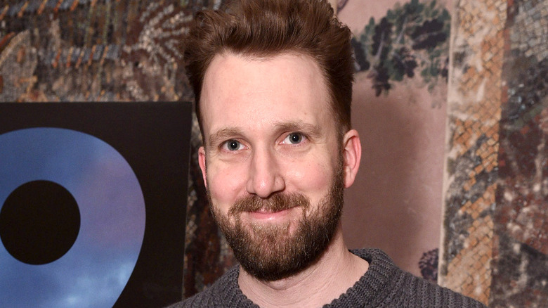 Jordan Klepper posing for cameras