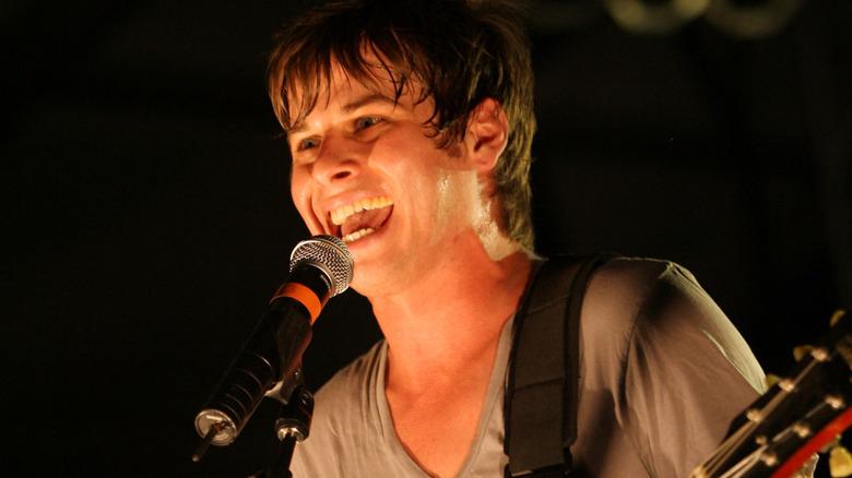 Mark Foster performing at Coachella