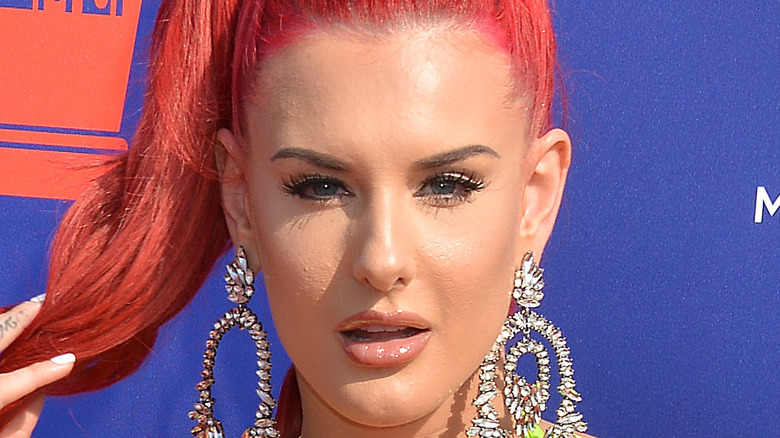 Justina Valentine looking at camera