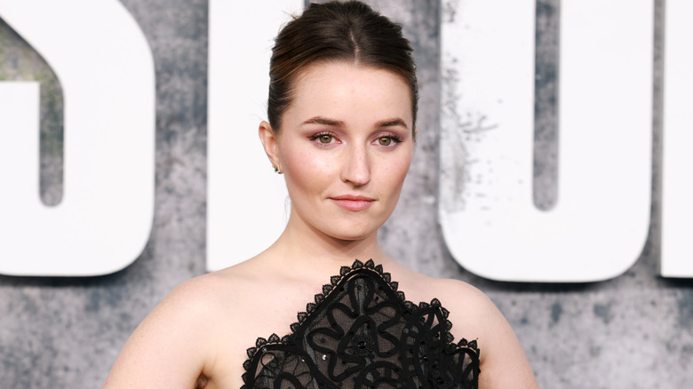 Kaitlyn Dever smiling on red carpet at Last of Us premiere
