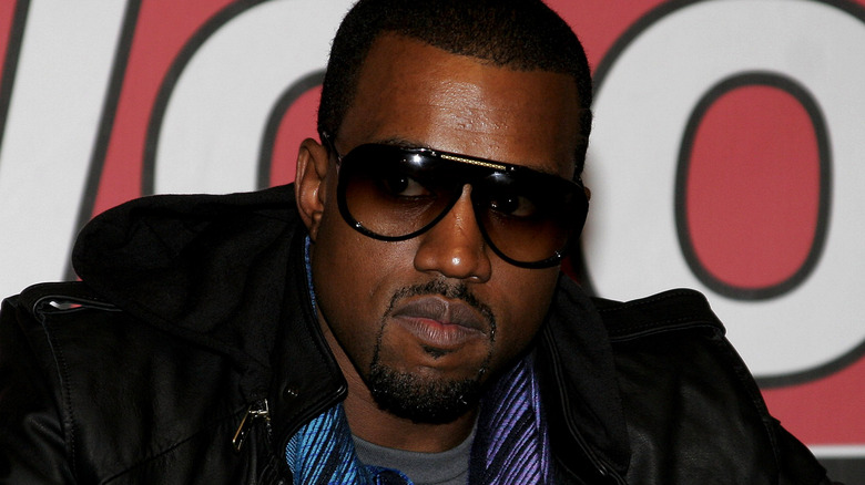 Kanye West wearing sunglasses