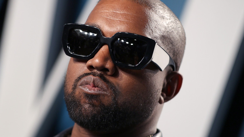 Kanye West wearing sunglasses