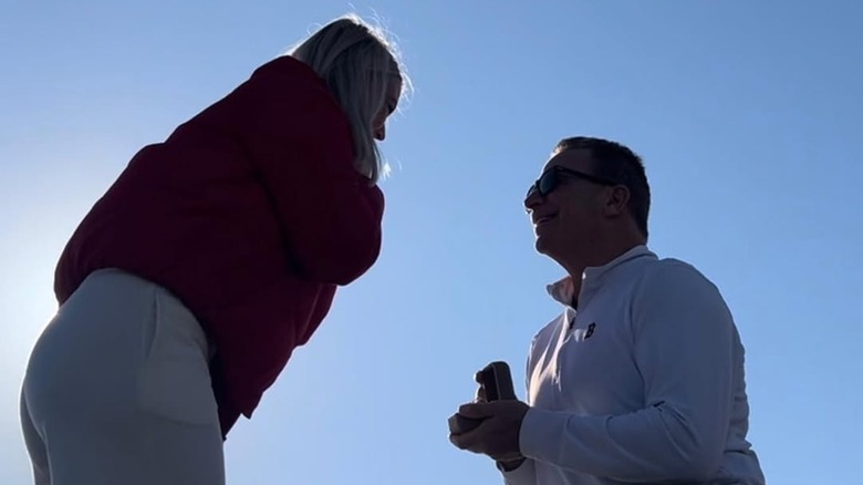 Nicholas Riccio proposing to Karoline Leavitt