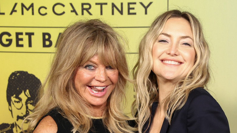 Goldie Hawn and Kate Hudson smiling