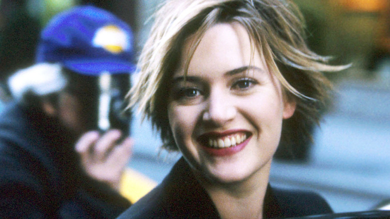 Kate Winslet with short hair, smiling