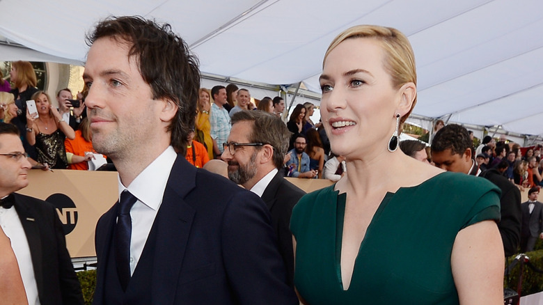 Kate Winslet and Edward Abel Smith walk the red carpet