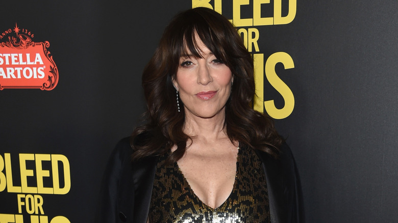 Katey Sagal smirking into the camera