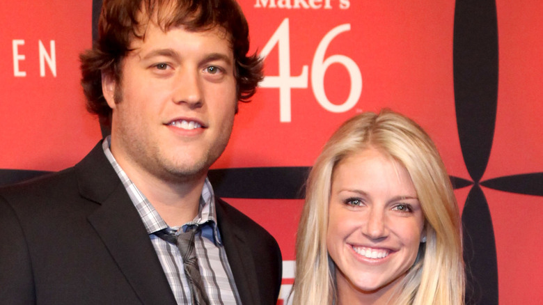 Matthew and Kelly Stafford smiling