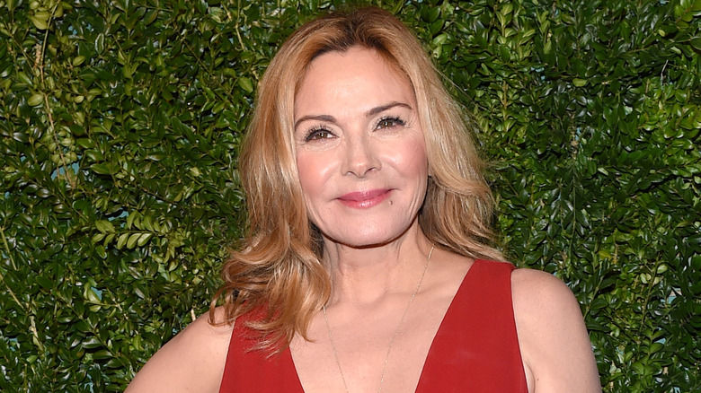 Kim Cattrall smiling