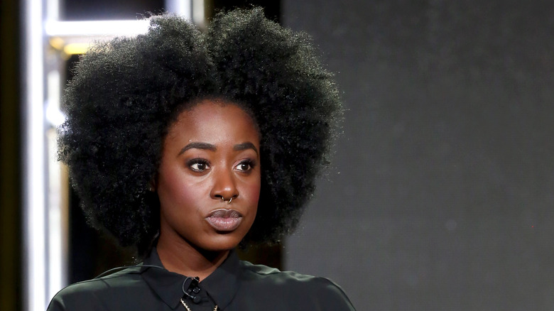 Kirby Howell-Baptiste on a panel