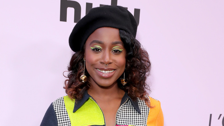 Kirby Howell-Baptiste in a beret