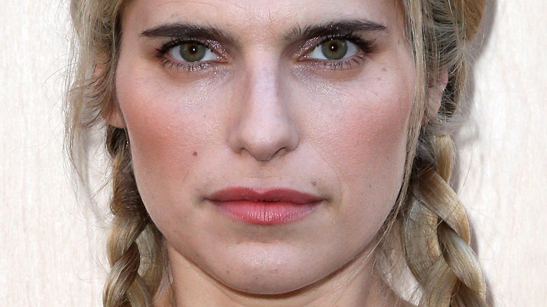 Lake Bell with braided hair