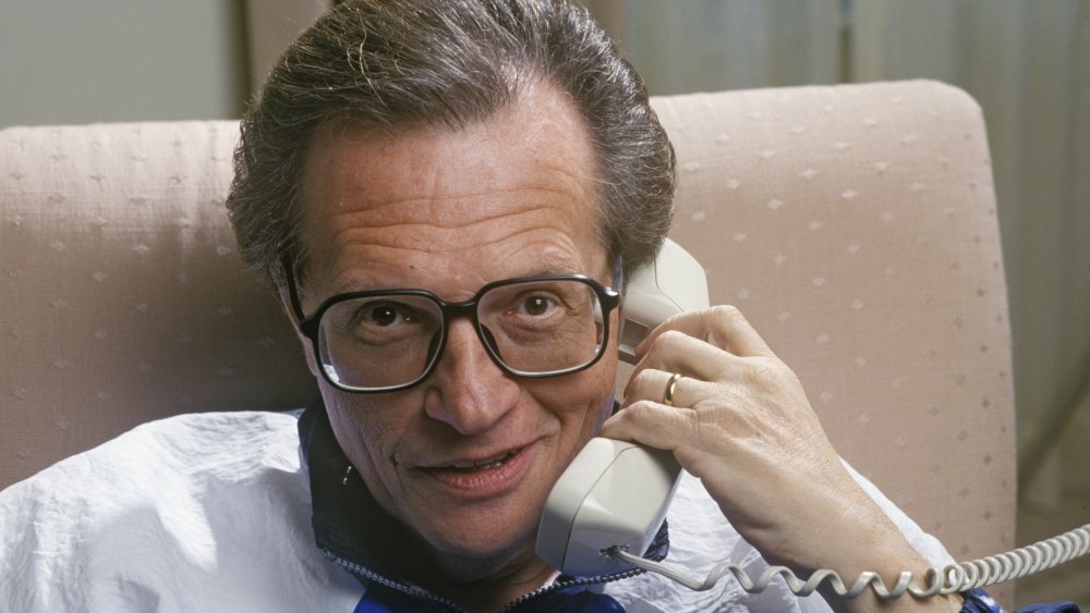 Larry King in a Beverly Hills hotel in 1990