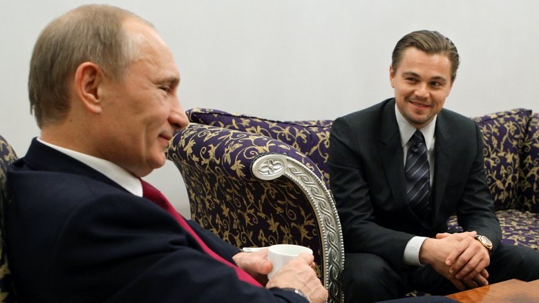 Leonardo DiCaprio and Vladmir Putin 