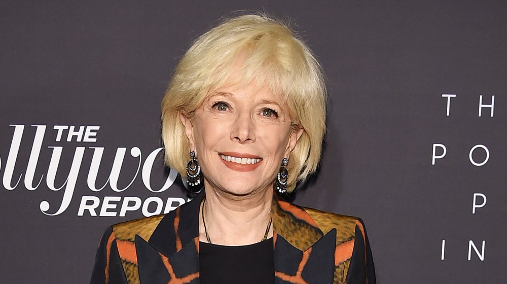 Lesley Stahl smiling on red carpet