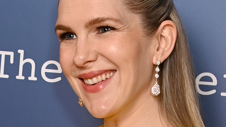 Lily Rabe on red carpet