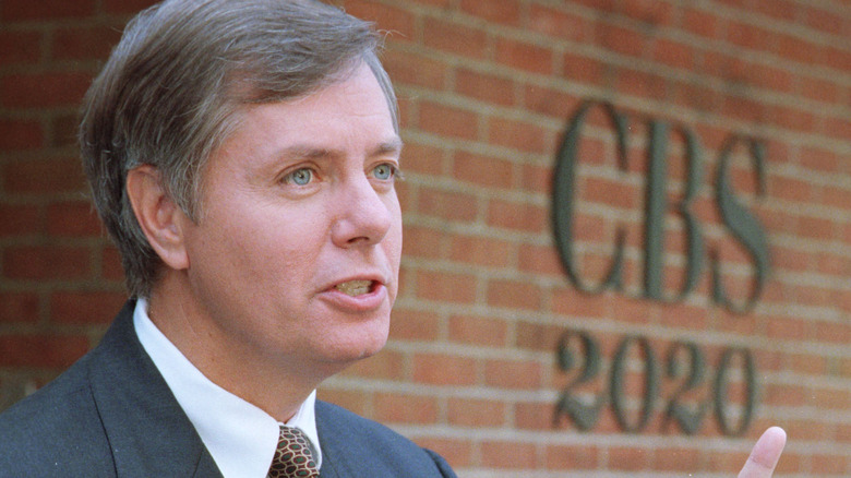 Lindsey Graham speaking to press
