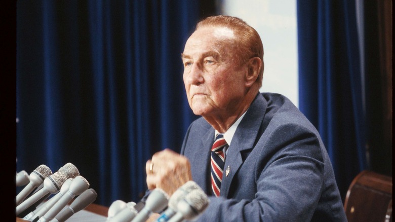 Strom Thurmond at the Senate, seated