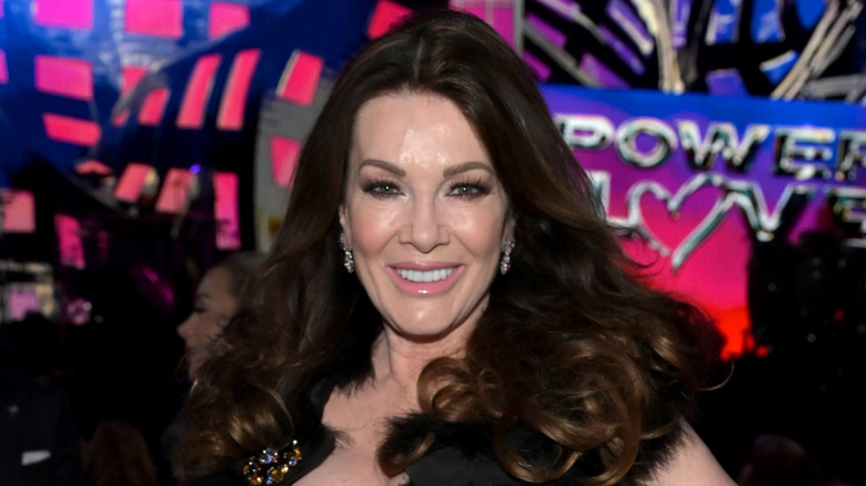 Lisa Vanderpump posing on the red carpet at Power of Love event