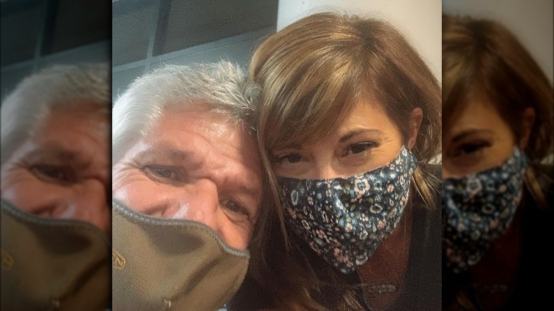 Matt Roloff and Caryn Chandler in masks
