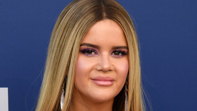 Maren Morris with purple eyeshadow