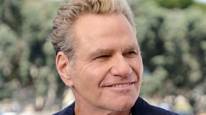 Martin Kove being interviewed