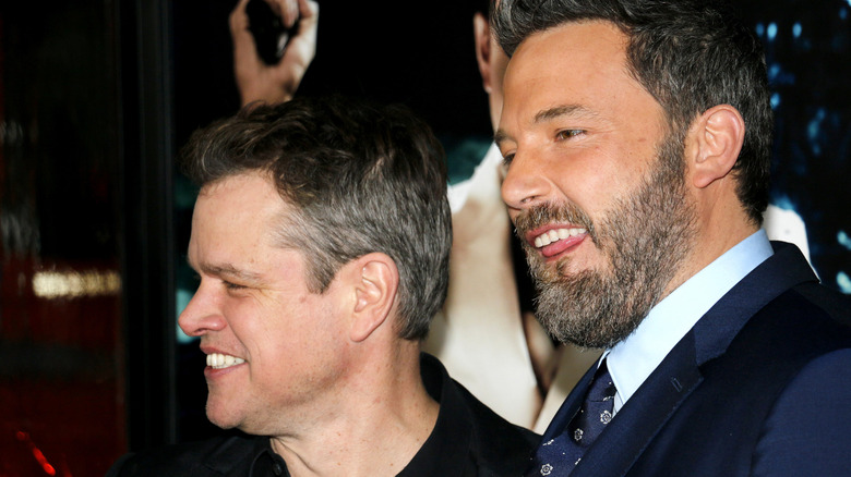 Ben Affleck and Matt Damon smiling