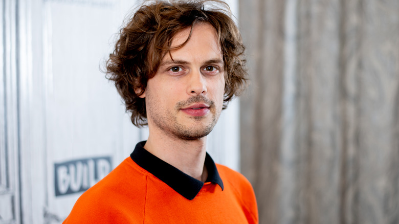 Matthew Gray Gubler posing for a photoshoot