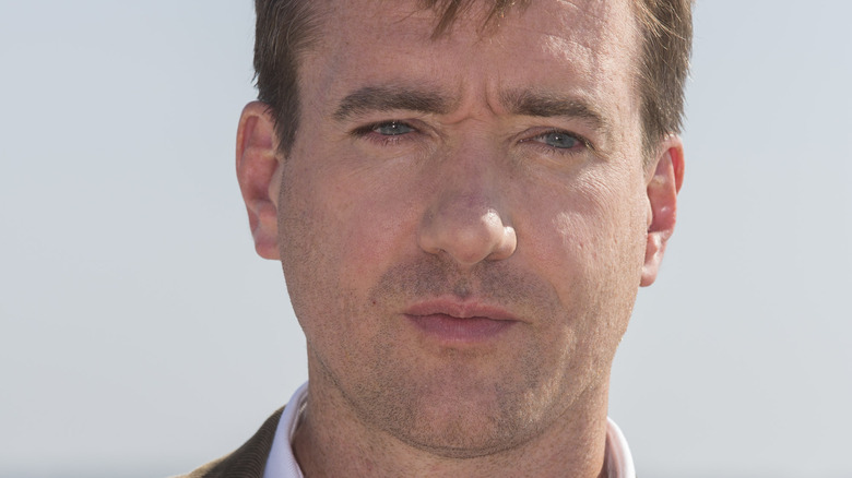 Matthew Macfadyen posing for cameras