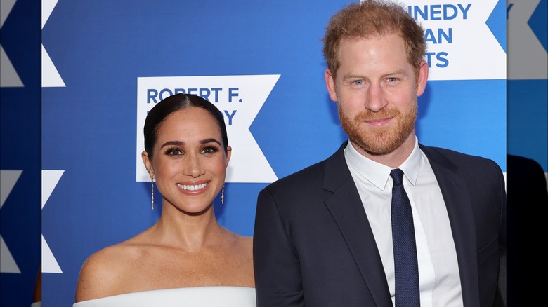 Meghan Markle and Prince Harry smiling