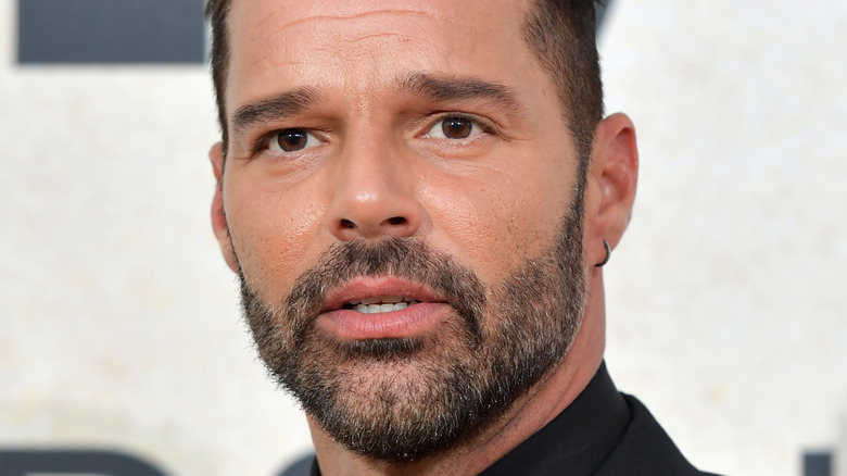 Ricky Martin staring into distance