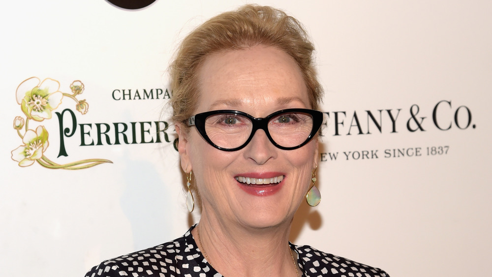 Meryl Streep at a cocktail party