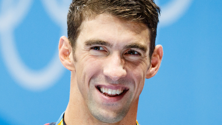 Michael Phelps smiling