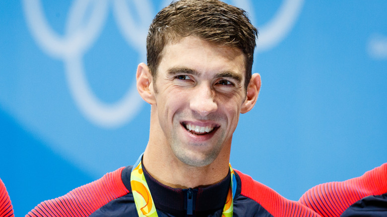 Michael Phelps smiling