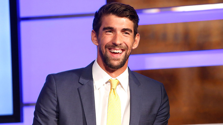 Michael Phelps smiling