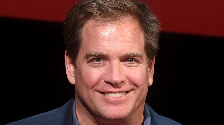 Michael Weatherly smiling