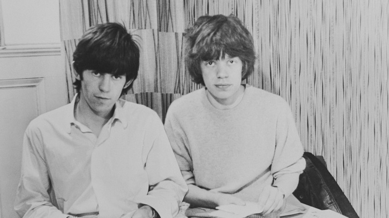 Young Mick Jagger and Keith Richards