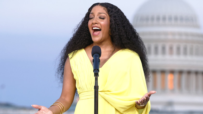 Mickey Guyton performing