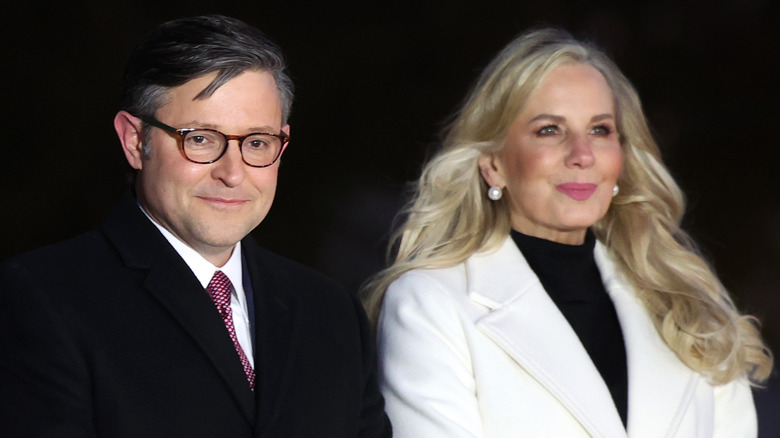 Mike and Kelly Johnson at the lighting of the Capitol Christmas Tree