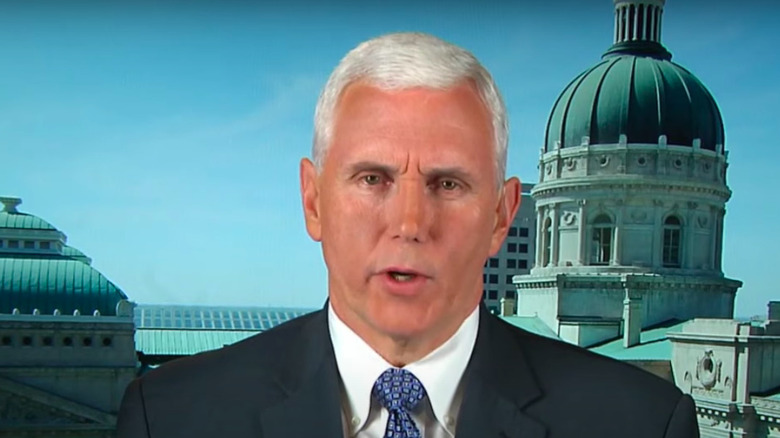 Mike Pence during ABC News interview