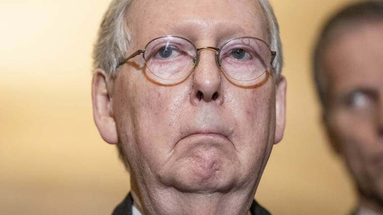 Mitch McConnell posing